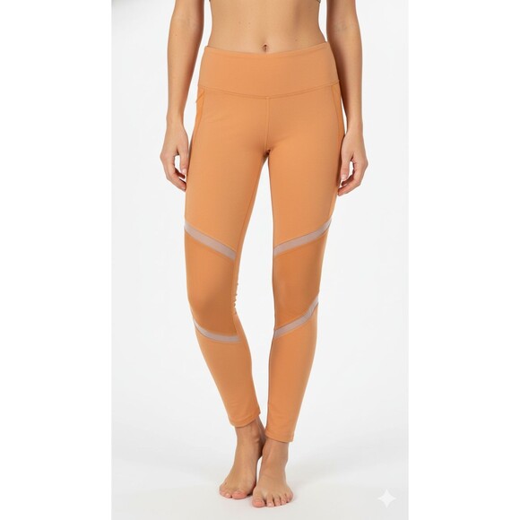 ALO Yoga Pants - ALO Yoga Leggings Elevate womens size M Sherbert Orange Athleisure